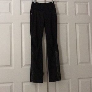 Lululemon warm up pants with lace detail
